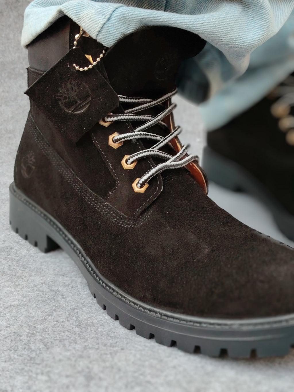 Timberland "Black Suede" Genuine Leather