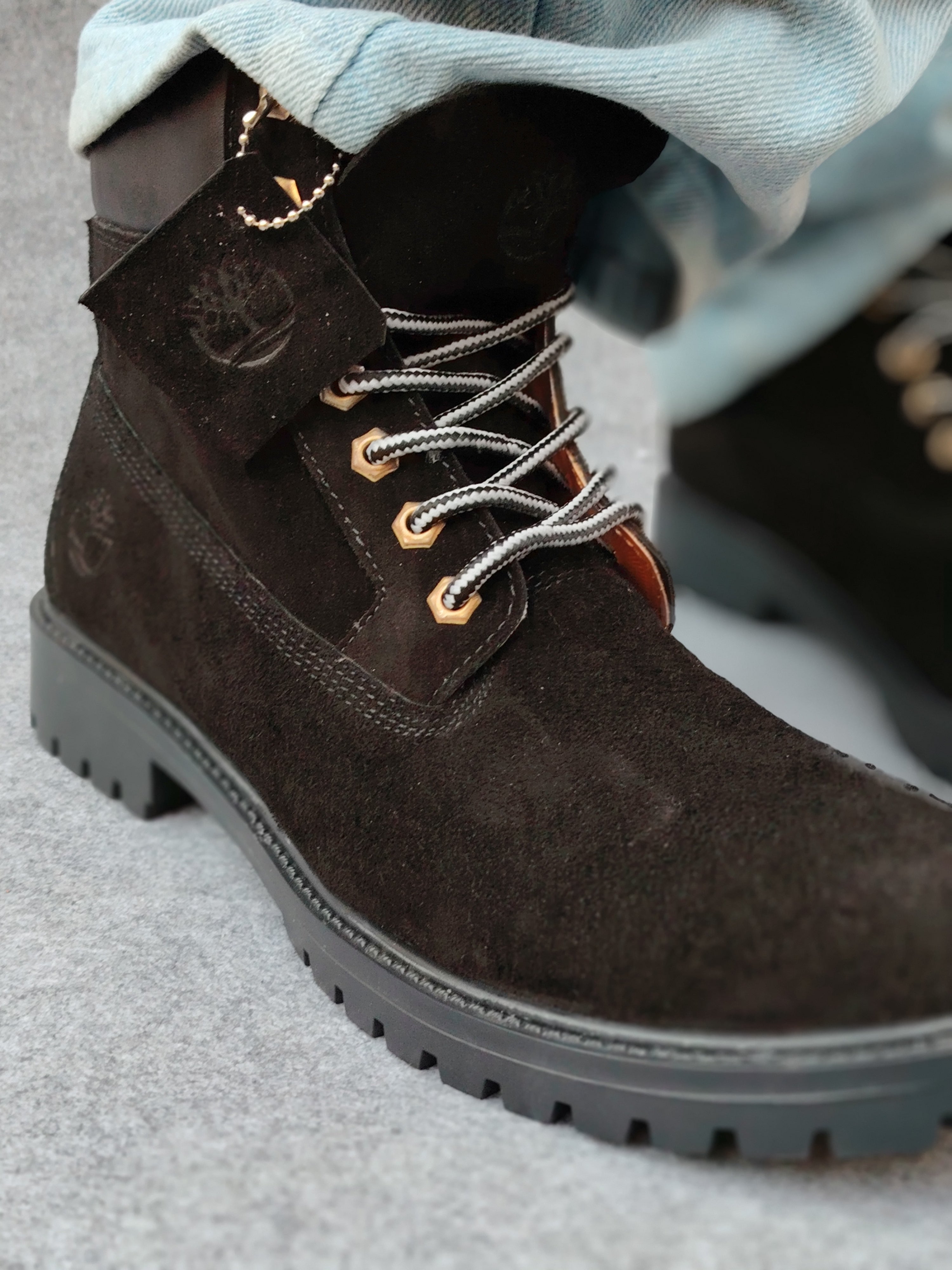 Timberland "Black Suede" Genuine Leather