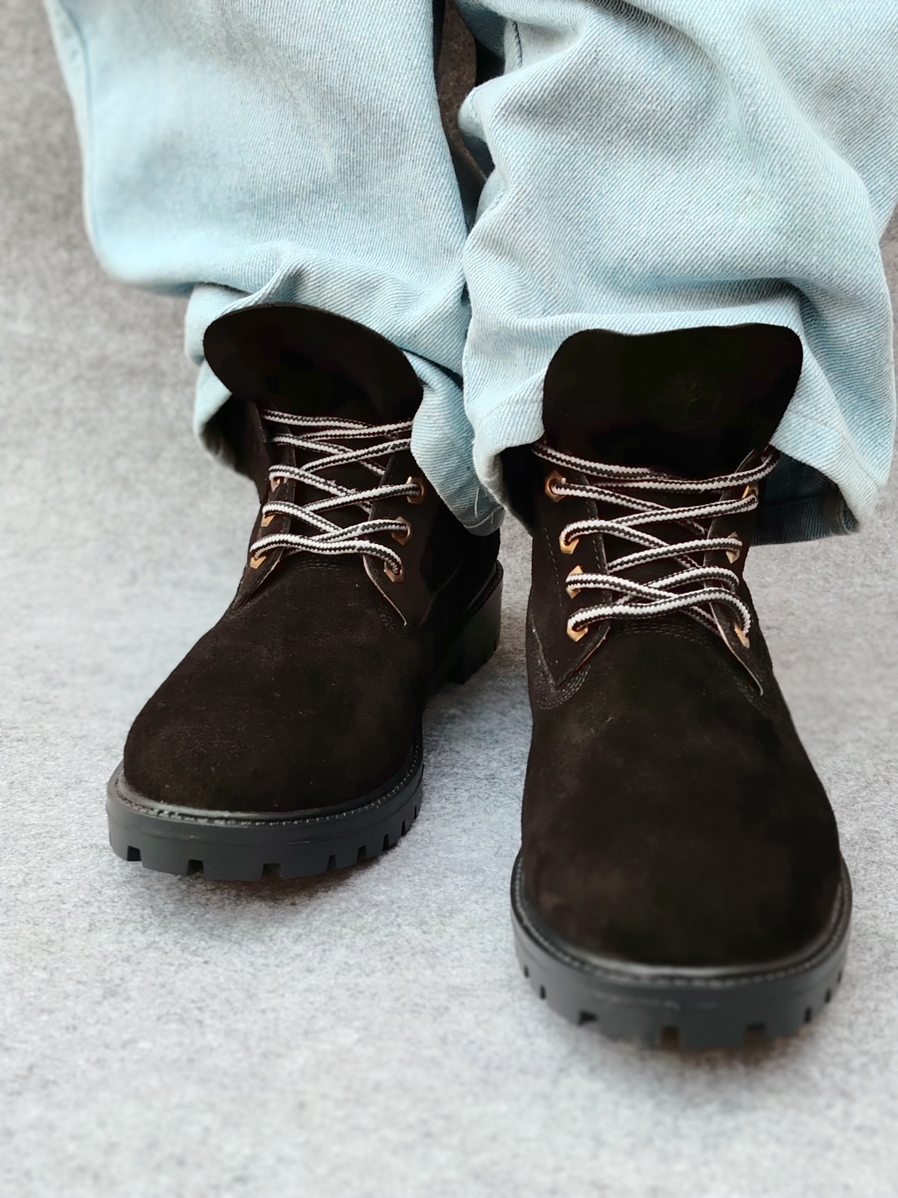 Timberland "Black Suede" Genuine Leather