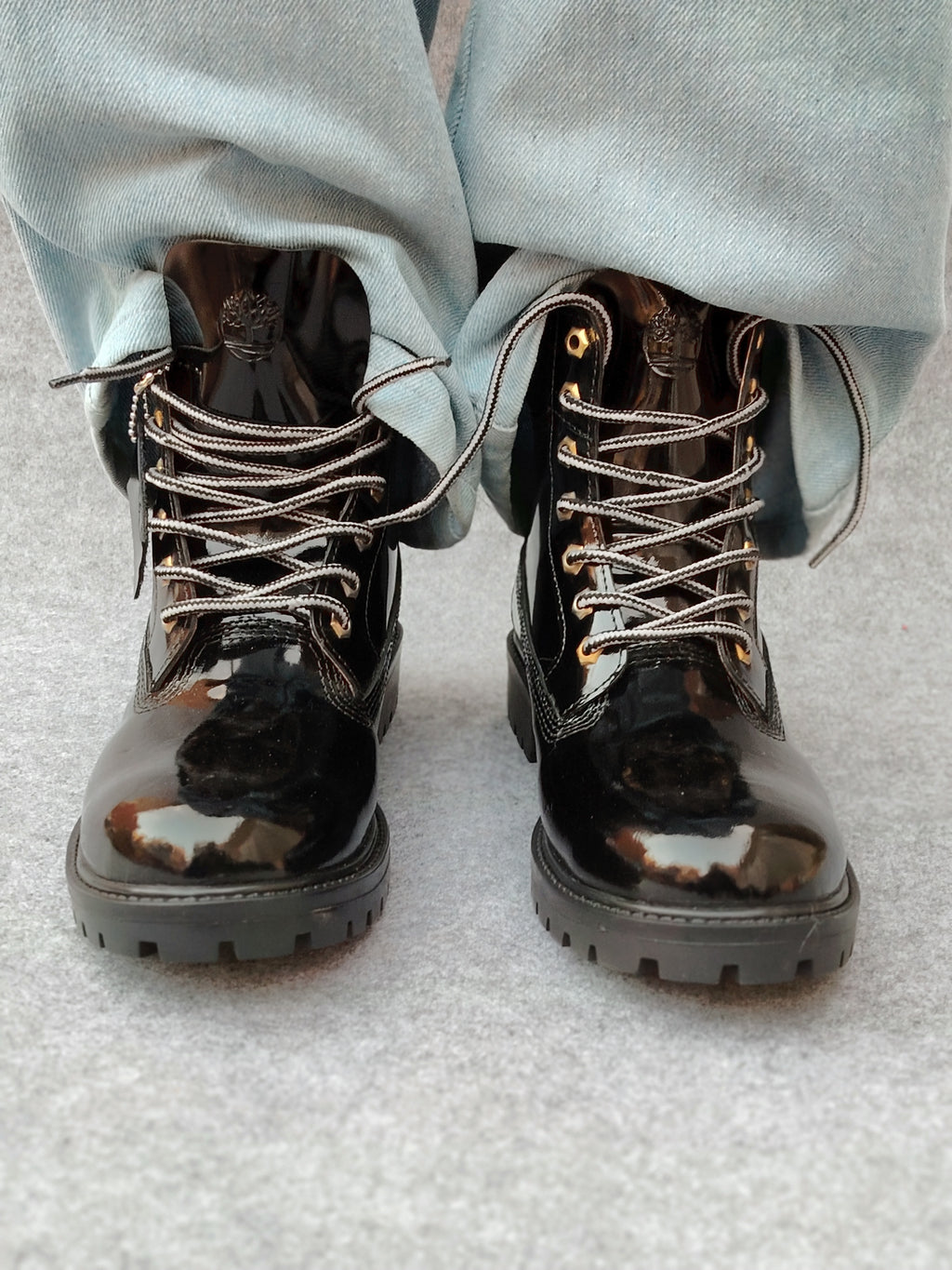 Timber "Shiny Black" Genuine Leather