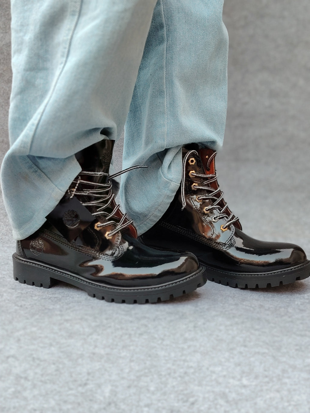 Timber "Shiny Black" Genuine Leather