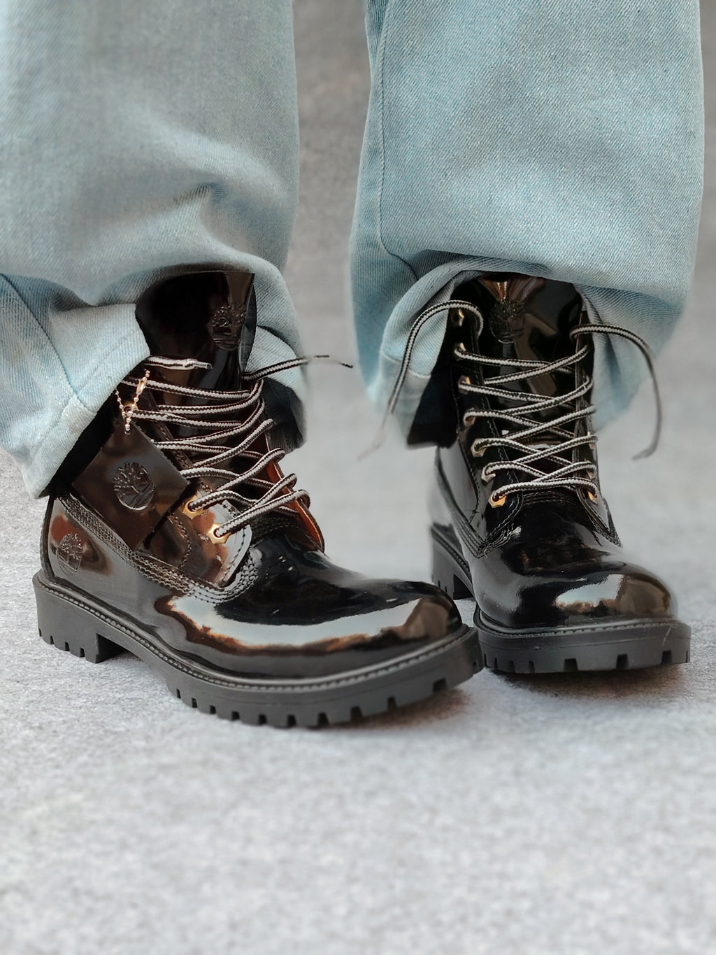 Timber "Shiny Black" Genuine Leather