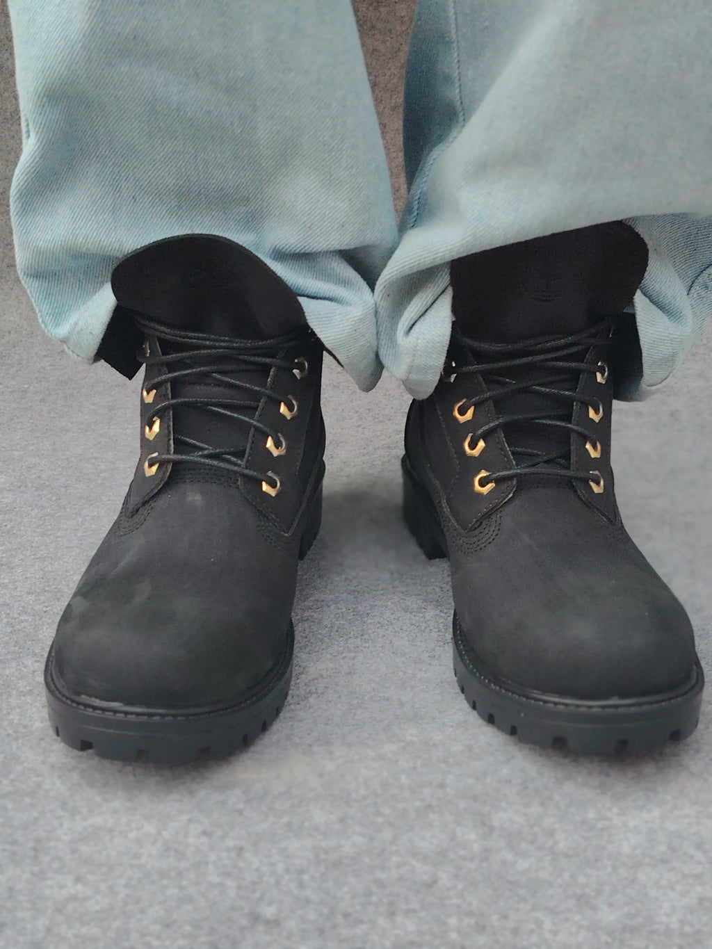 Timber "Black Chamoisette" Genuine Leather