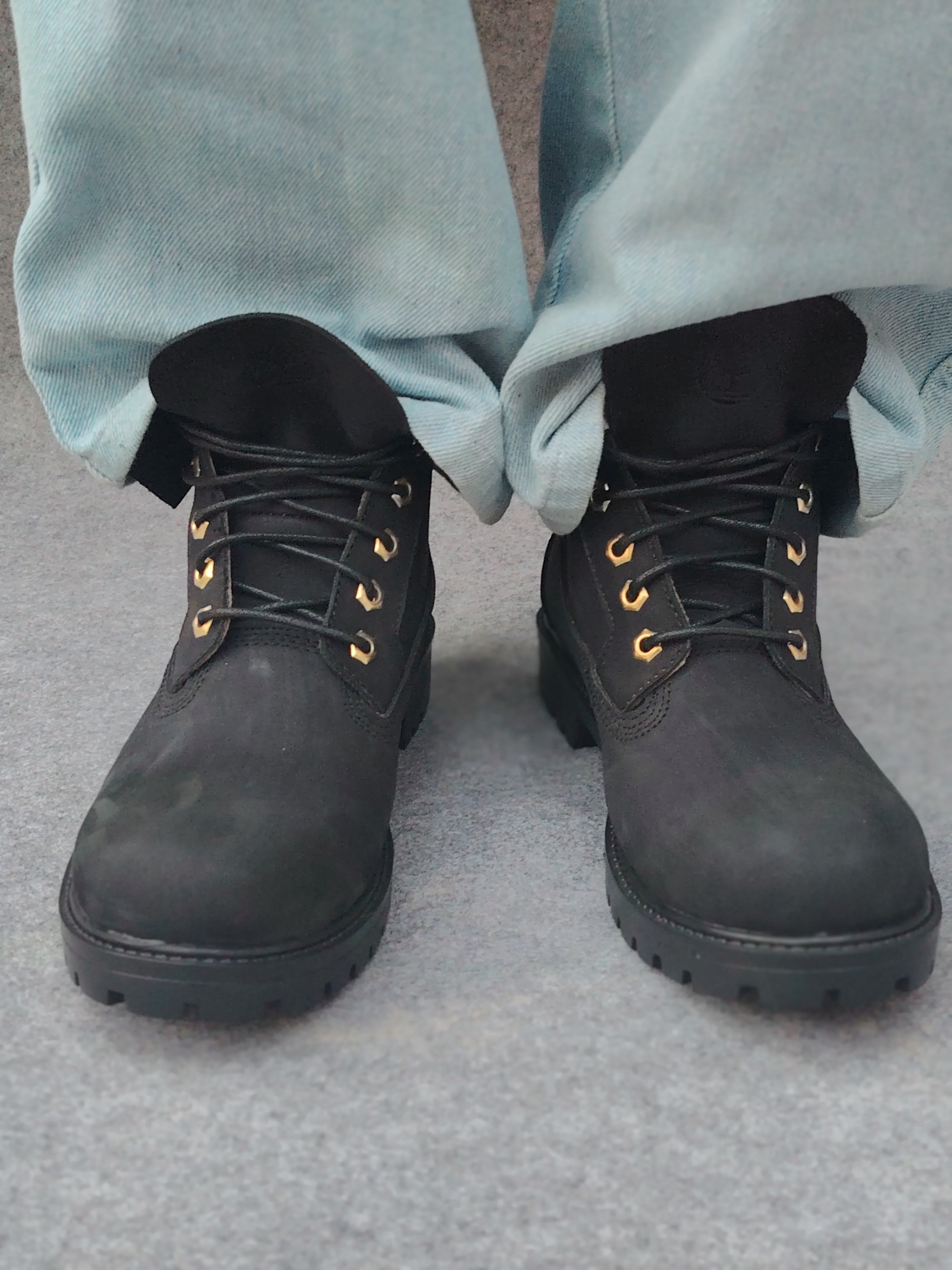 Timber "Black Chamoisette" Genuine Leather