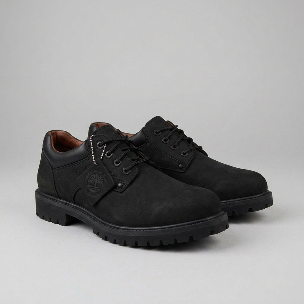 Timbos Style Urban Leather "Black Chamoisette"
