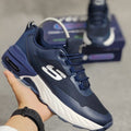 Skechers Mirror model, made in Vietnam, featuring a comfortable, non-slip rubber sole.