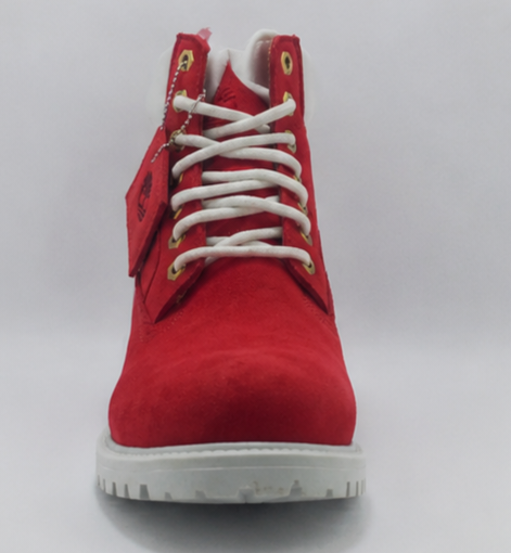 Timbos Style Urban Leather Boots "Red"