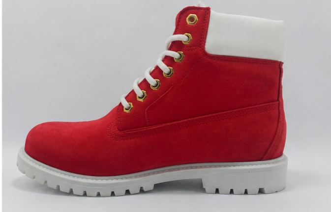 Timbos Style Urban Leather Boots "Red"