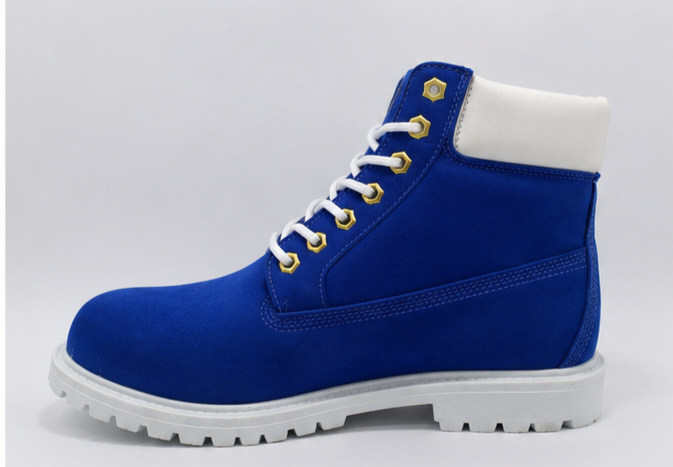 Timbos Style Urban Leather Boots "Blue"