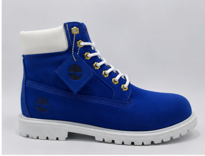 Timbos Style Urban Leather Boots "Blue"